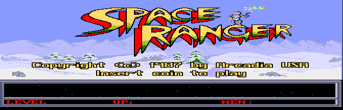 Space Ranger (Arcadia, V 2.0) Title Screen